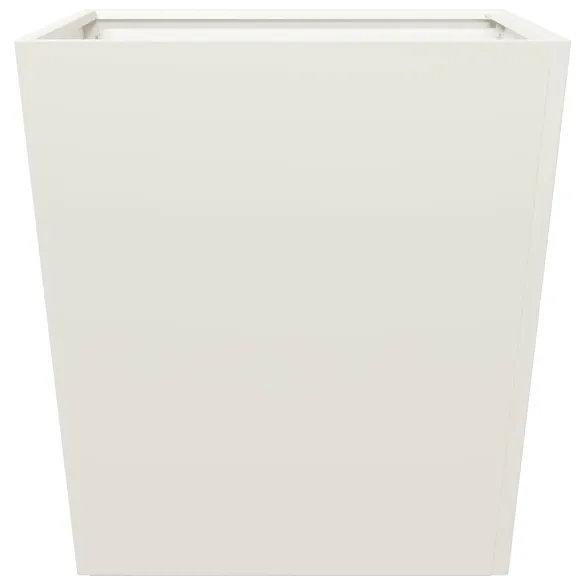 Jardinieră Albă Oțel 50x50x50 cm - Livrare Gratuită