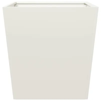 Jardinieră Albă Oțel 50x50x50 cm - Livrare Gratuită