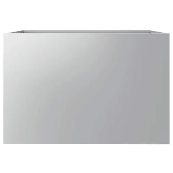 Jardinieră Argintiu Oțel Galvanizat 62x40x39 cm - Livrare Gratuită