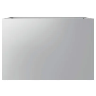 Jardinieră Argintiu Oțel Galvanizat 62x40x39 cm - Livrare Gratuită