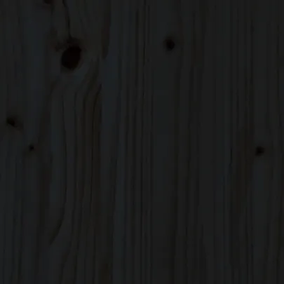 Jardinieră Grădină Lemn Masiv Pin 70x70x70 cm Negru