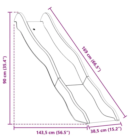 Tobogan Copii Albastru | PP Rezistent | Livrare Gratuita