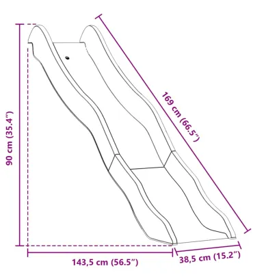Tobogan Copii Albastru | PP Rezistent | Livrare Gratuita