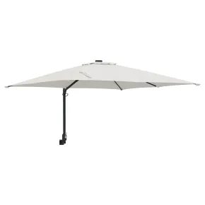 Umbrelă de Terasă Nisip Poliester - Aluminiu Pliabilă Mare 2