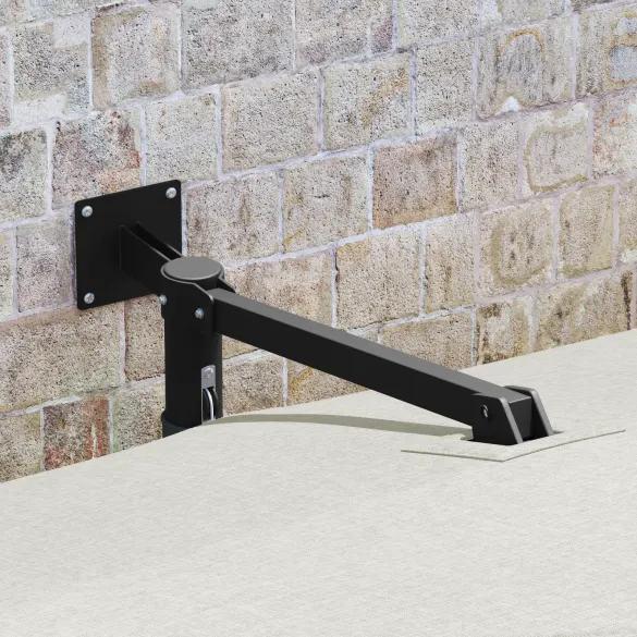 Umbrelă de Terasă Nisip Poliester - Aluminiu Pliabilă Mare