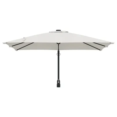 Umbrelă de Terasă Nisip Poliester - Aluminiu Pliabilă Mare