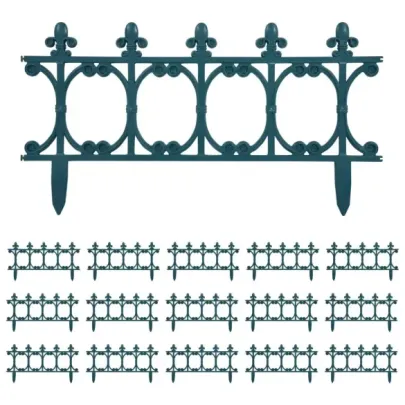 Borduri Gazon Verzi | 16 buc | 10m | PP Rezistent