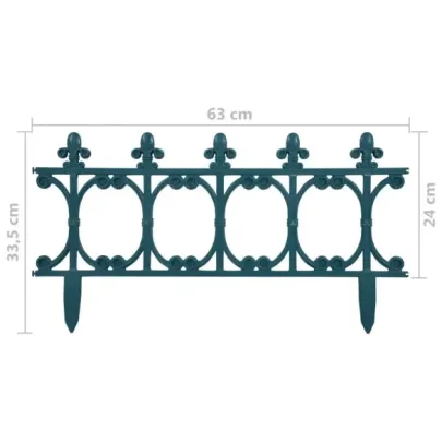 Borduri Gazon Verzi | 16 buc | 10m | PP Rezistent