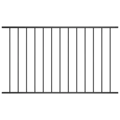 Panou Gard Oțel Negru 170x75 cm | Rezistent la Intemperii