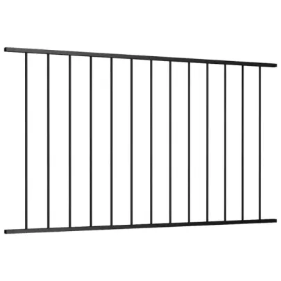 Panou Gard Oțel Negru 170x75 cm | Rezistent la Intemperii