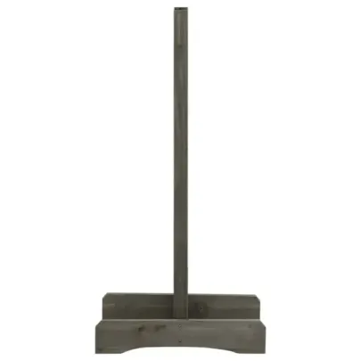 Gard Zăbrele Extensibil Grădină - Lemn Masiv Brad, Gri