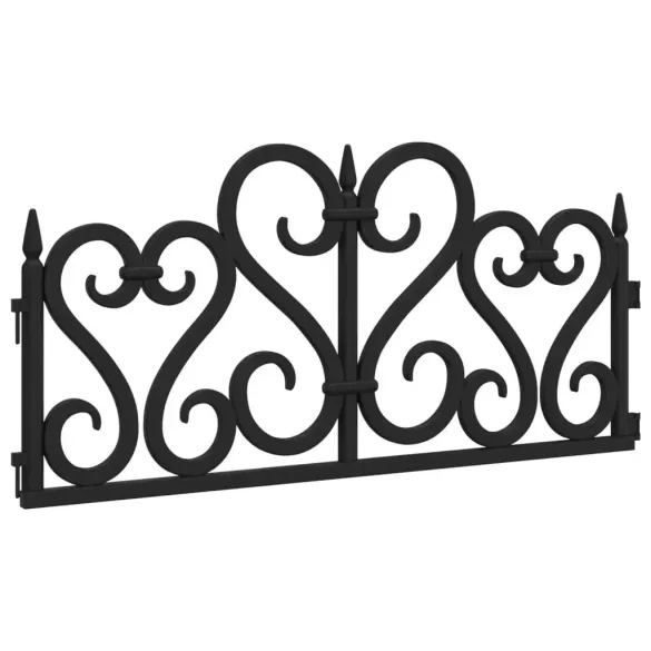 Borduri Gazon Negre | 17 buc | 10m | PP | Livrare Gratuita