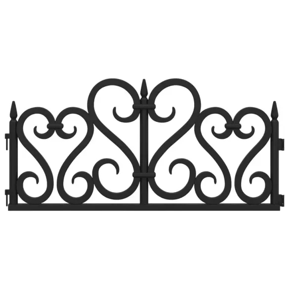 Borduri Gazon Negre | 17 buc | 10m | PP | Livrare Gratuita