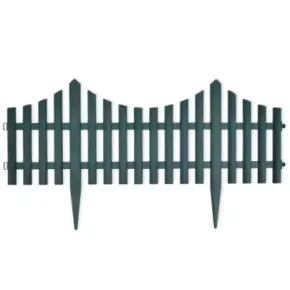 Gard Decorativ Peluză Verde - 10m - Livrare Gratuită