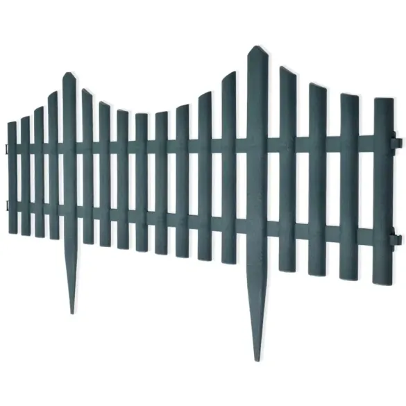 Gard Decorativ Peluză Verde - 10m - Livrare Gratuită