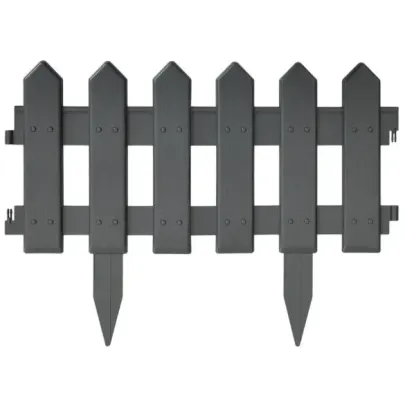 Borduri Gazon Antracit PP | 10m | Rezistent UV