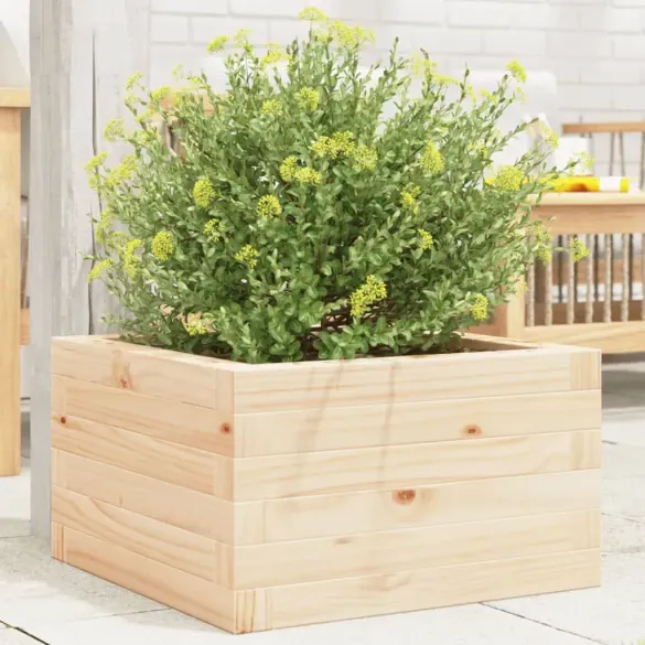 Jardinieră Grădină Lemn Masiv Pin - 40x40x23 cm