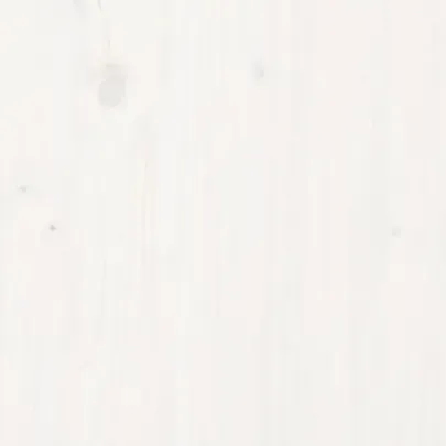 Jardinieră Grădină Albă din Lemn Masiv de Pin - 62x30x38 cm