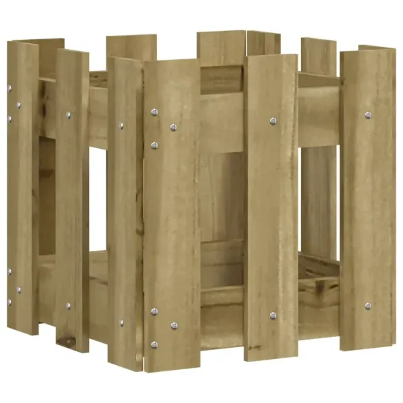 Jardinieră Grădină Lemn Pin 30x30x30cm | Livrare Gratuită