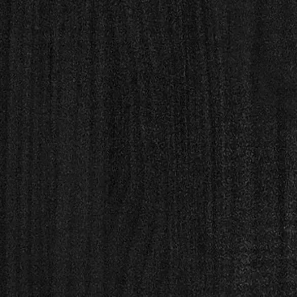 Jardiniere Grădină Lemn Masiv Pin - Set 2 bucăți Negru