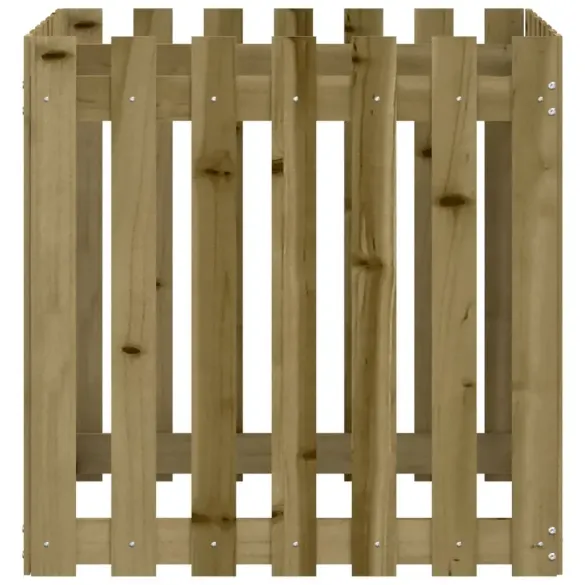 Jardinieră Grădină Lemn Pin Tretat - Design Gard - 70x70x70 cm