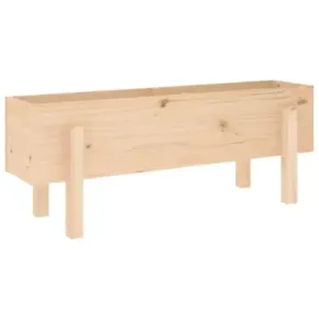 Strat Înălțat Grădină Lemn Masiv de Pin 101x30x38 cm