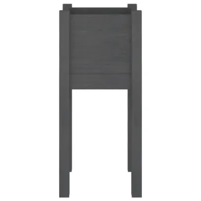 Jardinieră Grădină Gri Lemn Masiv Pin | Livrare Gratuită