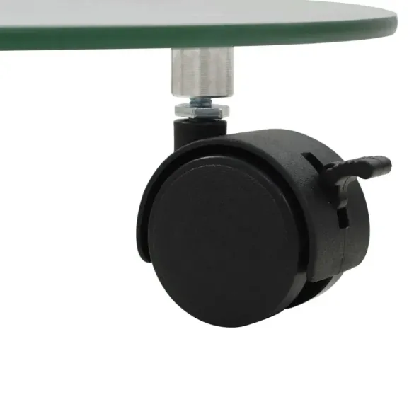 Suporturi cu Role pentru Plante 28 cm - Sticlă Securizată