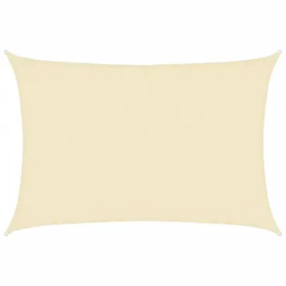 Pânză Parasolar Crem 3,5x5 m - Protecție UV 90% - Livrare Gratuită