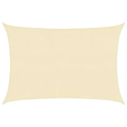 Pânză Parasolar Crem HDPE 3,5x4,5 m - Protecție UV