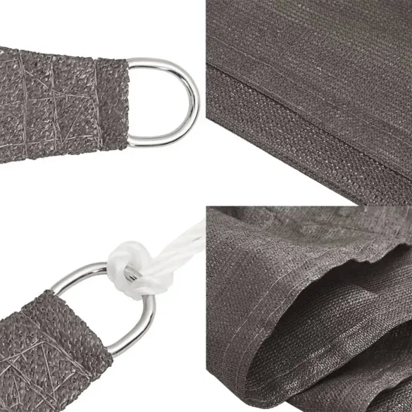 Pânză Parasolar Antracit 3x5m - Protecție UV 90% - Livrare Gratuită