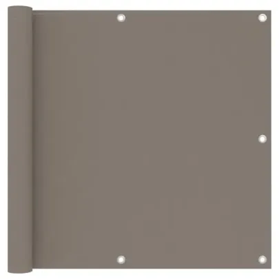 Paravan Balcon Impermeabil 90x600 cm - Oxford Gri Taupe