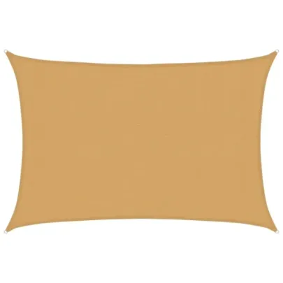 Pânză Parasolar Nisipiu 3x5 m HDPE - Protecție UV