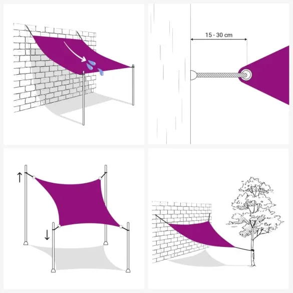 Parasolar Antracit 2,5x4m - Oxford, Protectie UV, Livrare Gratuita Parasolar Antracit 2,5x4m - Oxford, Protectie UV, Livrare Gratuita