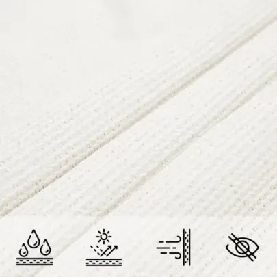 Pânză Parasolar Alb 4x4m HDPE - Protecție UV | Livrare Gratuită