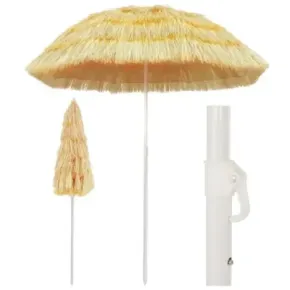 Umbrelă de Plajă Naturală 180 cm - Stil Hawaiian