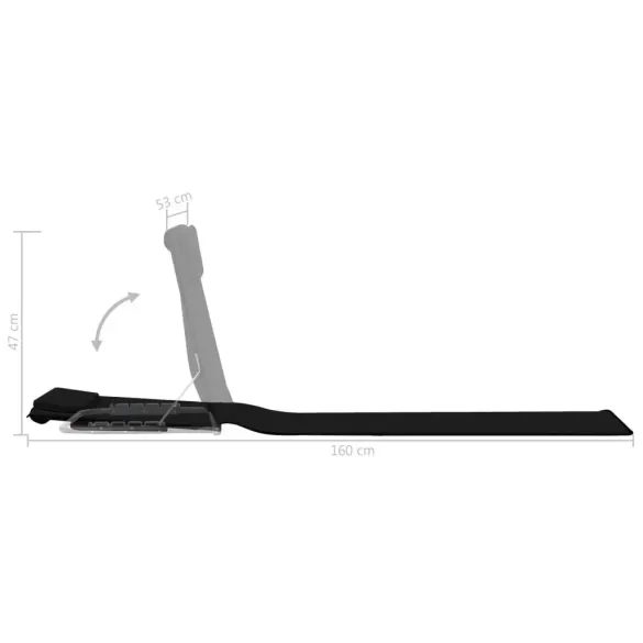 Set 2 Saltele Pliabile Plajă - Negru | Transport Gratuit