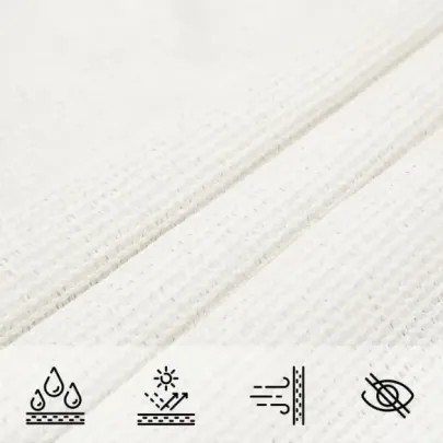 Pânză Parasolar Alb 3x6m HDPE - Protecție UV | Livrare Gratuită