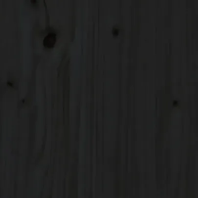 Jardinieră Lemn Masiv de Pin - Negru | Comandă Online