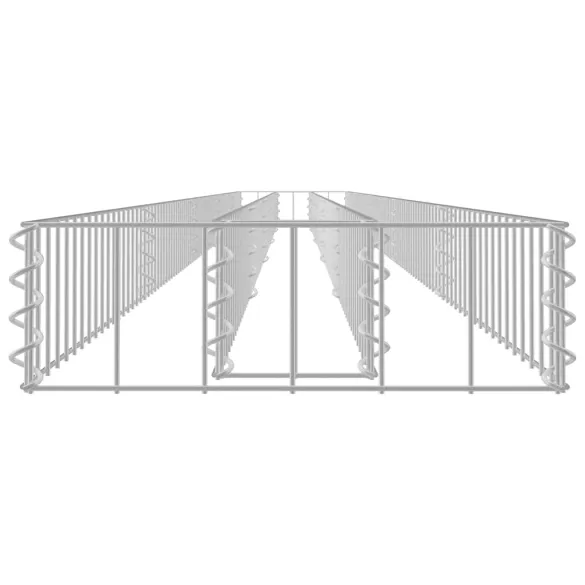 Strat Înălțat Gabion - Oțel Galvanizat 450x30x10 cm