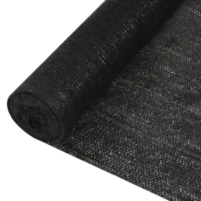 Plasă protecție intimitate negru HDPE 1.8x25m - Livrare gratuită