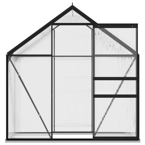 Seră Antracit Aluminiu 2,47 m² - Livrare Gratuită Seră Antracit Aluminiu 2,47 m² - Livrare Gratuită