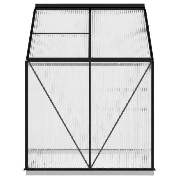 Seră Antracit Aluminiu 2,47 m² - Livrare Gratuită Seră Antracit Aluminiu 2,47 m² - Livrare Gratuită
