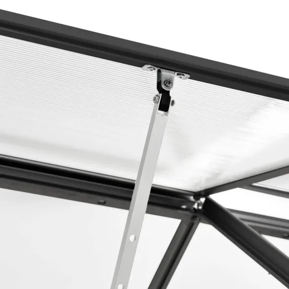 Seră Antracit Aluminiu 2,47 m² - Livrare Gratuită Seră Antracit Aluminiu 2,47 m² - Livrare Gratuită