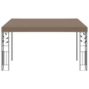 Pavilion montat de perete gri taupe 4x3m | Livrare gratuita 2