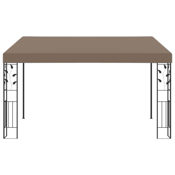 Pavilion montat de perete gri taupe 4x3m | Livrare gratuita