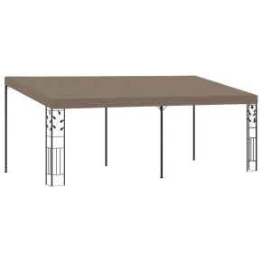 Pavilion montat pe perete gri taupe 6x3m - Livrare gratuita