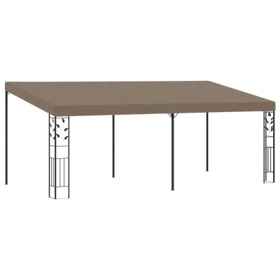 Pavilion montat pe perete gri taupe 6x3m - Livrare gratuita