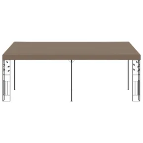 Pavilion montat pe perete gri taupe 6x3m - Livrare gratuita 2