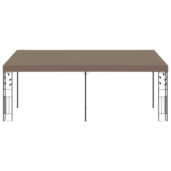 Pavilion montat pe perete gri taupe 6x3m - Livrare gratuita